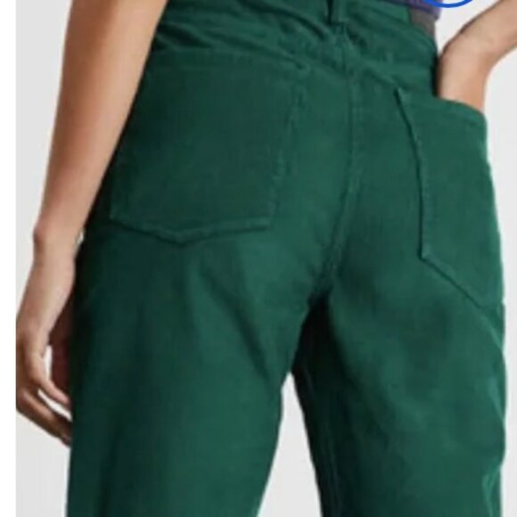 PACSUN DARK GREEN DAD JEAN CORDUROY LADIES SMALL - Picture 3 of 5